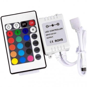 Контроллер ECOLA LED STRIP RGB IR CONTROLLER CRS072ESB с инфракрасным пультом управления Контроллер ECOLA LED STRIP RGB IR CONTROLLER CRS072ESB с инфракрасным пультом управления