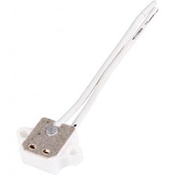 Патрон ECOLA BASE GU5.3 керамический прямоуг. боковой с проводами 2*8cm и ушками для креп. (1 из уп. по 50) Патрон ECOLA BASE GU5.3 керамический прямоуг. боковой с проводами 2*8cm и ушками для креп. (1 из уп. по 50)