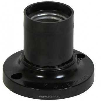 Патрон ECOLA BASE AB7SLBEAY накладной, прямой E14, черный Патрон ECOLA BASE AB7SLBEAY накладной, прямой E14, черный