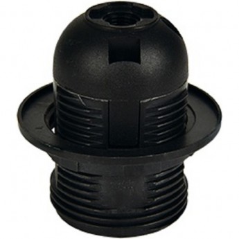 Патрон ECOLA BASE с кольцом E27 Черный (1 из ч/б уп. по 10) Патрон ECOLA BASE с кольцом E27 Черный (1 из ч/б уп. по 10)