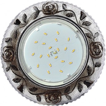 Светильник ECOLA GX53 H4 LD7071 встр. искристый с подсветкой "Розы" Прозрачный и Черный / Хром 35x125 (к+) Светильник ECOLA GX53 H4 LD7071 встр. искристый с подсветкой "Розы" Прозрачный и Черный / Хром 35x125 (к+)