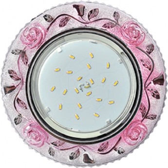 Светильник ECOLA GX53 H4 LD7071 встр. искристый с подсветкой "Розы" Прозрачный и Розовый / Хром 35x125 (к+) Светильник ECOLA GX53 H4 LD7071 встр. искристый с подсветкой "Розы" Прозрачный и Розовый / Хром 35x125 (к+)