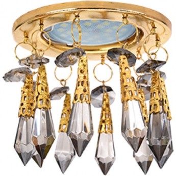 Светильник ECOLA MR16 CR1004 GU5.3 Glass Стекло Круг "Восточный стиль" на коротком подвесе Тонированный / Золото 84x100 Светильник ECOLA MR16 CR1004 GU5.3 Glass Стекло Круг "Восточный стиль" на коротком подвесе Тонированный / Золото 84x100