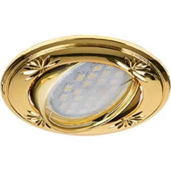Светильник ECOLA MR16 DL21 GU5.3 встр. литой поворотный искр.гравир. Четыре цветка Золото 23x84 Светильник ECOLA MR16 DL21 GU5.3 встр. литой поворотный искр.гравир. Четыре цветка Золото 23x84