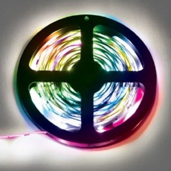 Светодиодная лента ECOLA LED strip PRO 14.4W/m 12V IP20 8mm 120Led/m RGB разноцветная 5м.