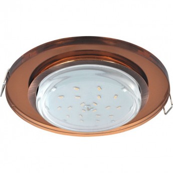 Встраиваемый светильник ECOLA GX53 H4 5310 GLASS FA53RNECH черненая медь - янтарь 38x126 (к+) Встраиваемый светильник ECOLA GX53 H4 5310 GLASS FA53RNECH черненая медь - янтарь 38x126 (к+)