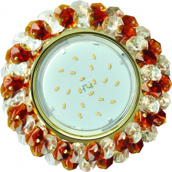 Встраиваемый светильник ECOLA GX53 H4 5341 GLASS FN53RYECB золотой, красный, прозрачный Встраиваемый светильник ECOLA GX53 H4 5341 GLASS FN53RYECB золотой, красный, прозрачный