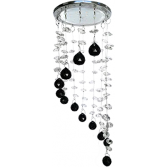 Встраиваемый светильник ECOLA GX53 H4 5354 GLASS FX53RVECB прозрачный, черный, хром Встраиваемый светильник ECOLA GX53 H4 5354 GLASS FX53RVECB прозрачный, черный, хром