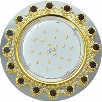 Встраиваемый светильник ECOLA GX53 H4 GLASS FA53RNECB прозрачный, янтарный Встраиваемый светильник ECOLA GX53 H4 GLASS FA53RNECB прозрачный, янтарный