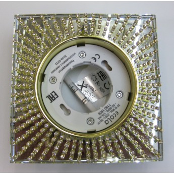 Встраиваемый светильник ECOLA GX53 H4 GLASS FG53SGECB золото Встраиваемый светильник ECOLA GX53 H4 GLASS FG53SGECB золото