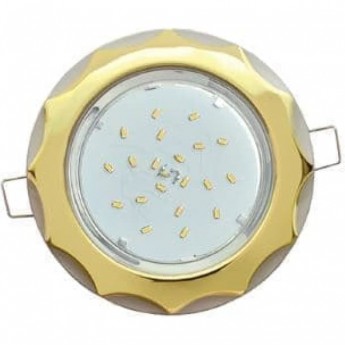 Встраиваемый светильник ECOLA H4 9012 FD71H4ECB GX53 золото-серебро Встраиваемый светильник ECOLA H4 9012 FD71H4ECB GX53 золото-серебро