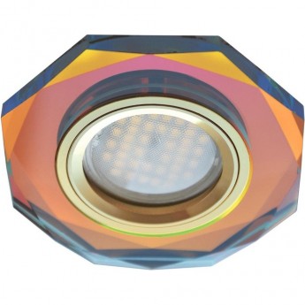 Встраиваемый светильник ECOLA MR16 DL1652 GLASS FM1652EFF золото Встраиваемый светильник ECOLA MR16 DL1652 GLASS FM1652EFF золото