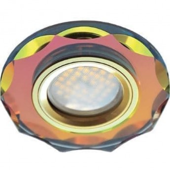 Встраиваемый светильник ECOLA MR16 DL1653 FM1653EFF мультиколор, золото Встраиваемый светильник ECOLA MR16 DL1653 FM1653EFF мультиколор, золото