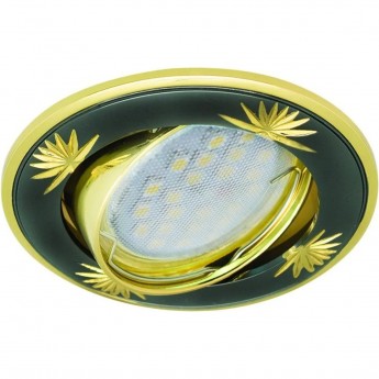 Встраиваемый светильник (литой) ECOLA MR16 DL21 GU5.3 FB1615EFY черный хром, золото Встраиваемый светильник (литой) ECOLA MR16 DL21 GU5.3 FB1615EFY черный хром, золото