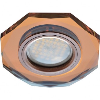 Встраиваемый светильникECOLA MR16 DL1652 GLASS FG1652EFF золото Встраиваемый светильникECOLA MR16 DL1652 GLASS FG1652EFF золото